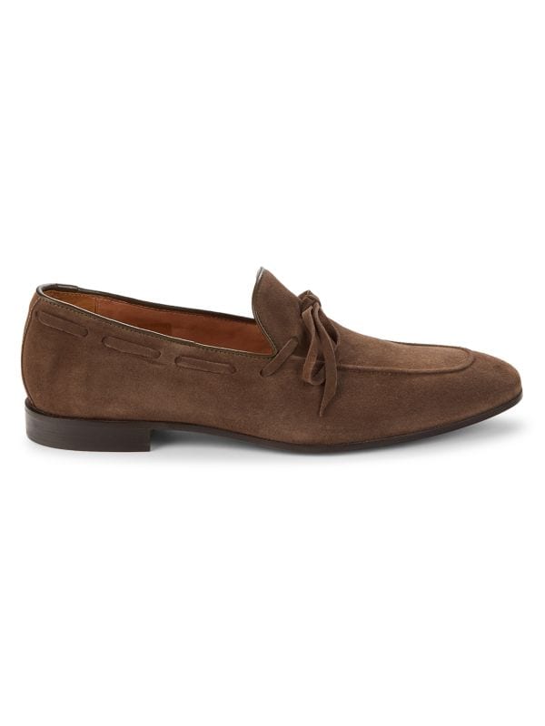 Saks Fifth Avenue Made in Italy Suede Knot Loafers